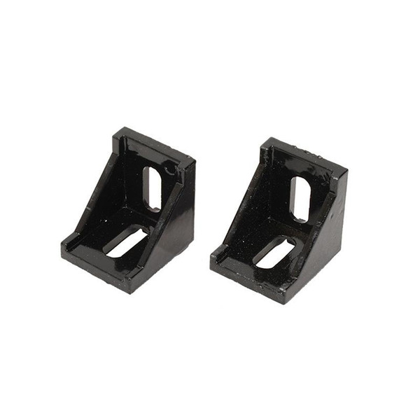 歐規4040鋁擠條 兩色 90度固定角件