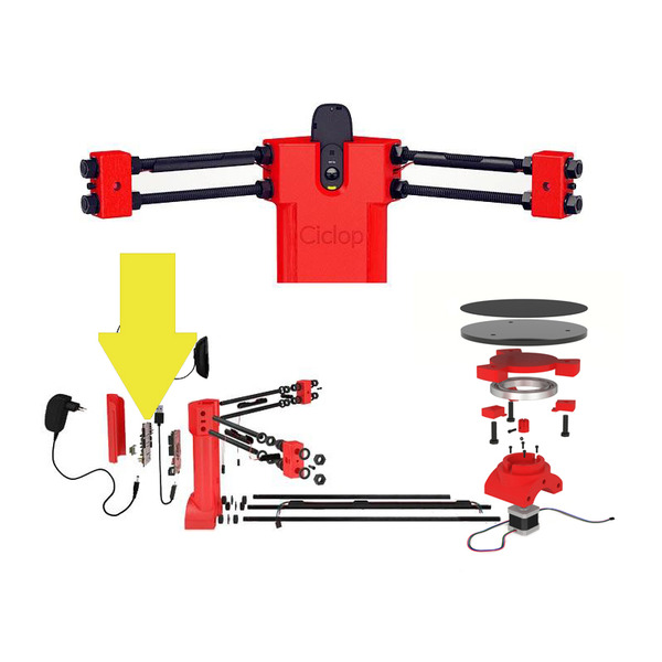 DIY 3D掃描器介面板 Ciclop相容ZUM驅動板