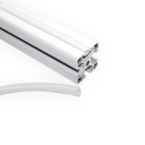 歐規2020 軟式鋁擠條用裝飾條 白色 平封槽條 美觀 電線藏內 3D印表機