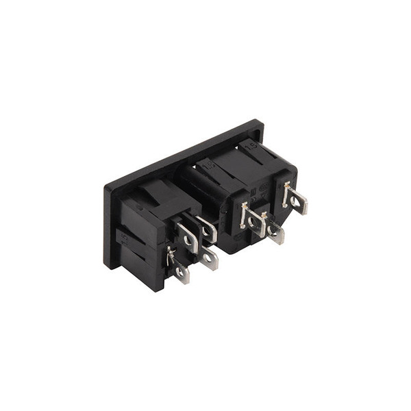 C14電源插座 雙切開關 附電源燈 品字插座 C14-5F