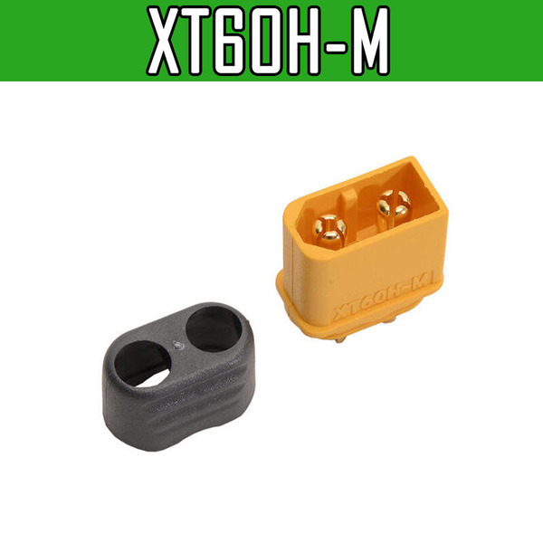正廠 Amass XT60H 鍍金高電流接頭 公接頭 母接頭 帶保護蓋 免熱縮管