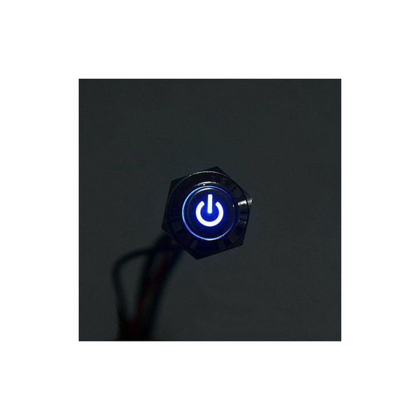 AC按鈕電源開關 藍色LED燈