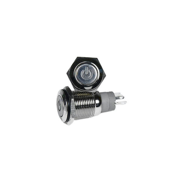 AC按鈕電源開關 藍色LED燈