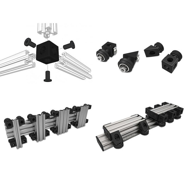 OPENBUILDS相容款 2020鋁合金3D角件 90度角件(含螺絲螺帽) Cube Corner