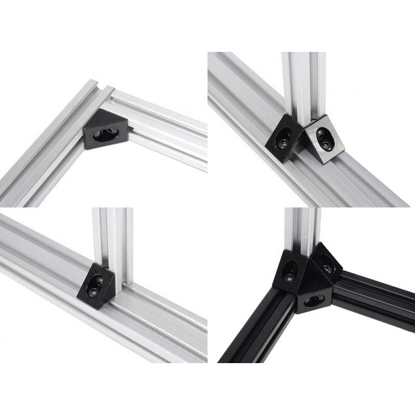 OPENBUILDS相容款 歐規2020鋁合金90度角件(含螺絲螺帽) Angle Corner