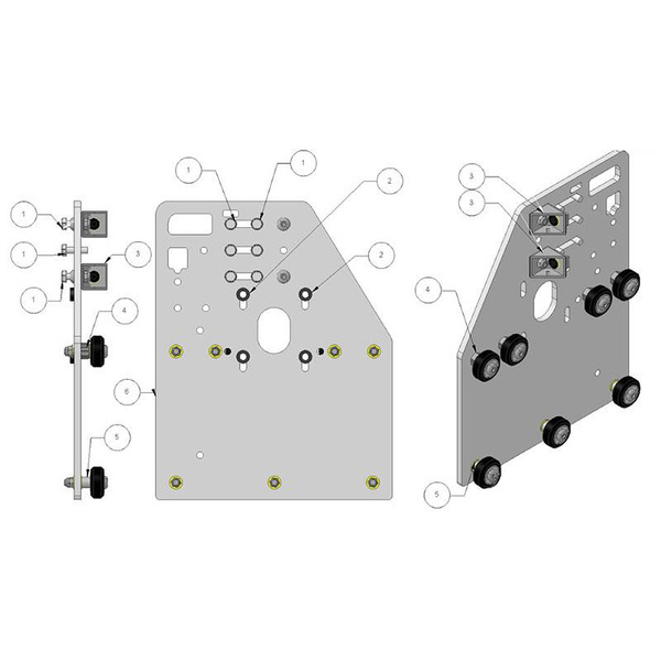 OPENBUILDS相容款 Y軸固定板側板 OX CNC Plate