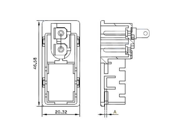 C8電源插座 雙切開關 附電源燈 8字插座 C8-29