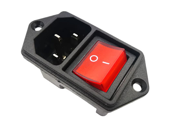 C14電源插座 雙切開關 附電源燈 品字插座 C14-6FL