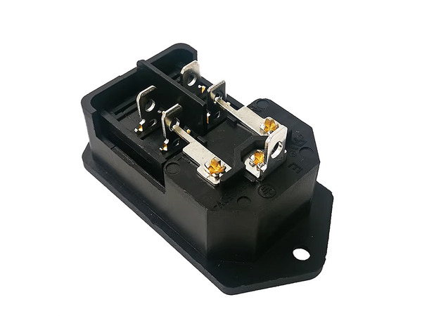 C14電源插座 雙切開關 附電源燈 品字插座 C14-6FL