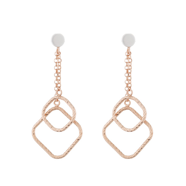 LUCIANO MILANO 時光之方窗純銀耳環