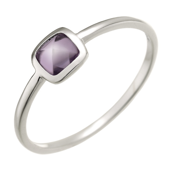 LUCIANO MILANO 彩亮方塊 純銀戒指