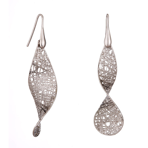 SWING簍空純銀耳環