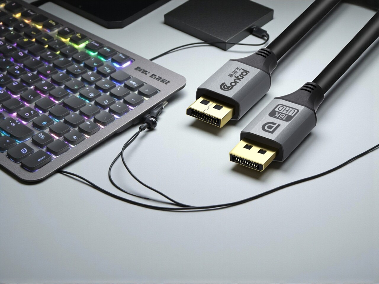 1.5M DP線，桌面多螢幕整齊不干擾