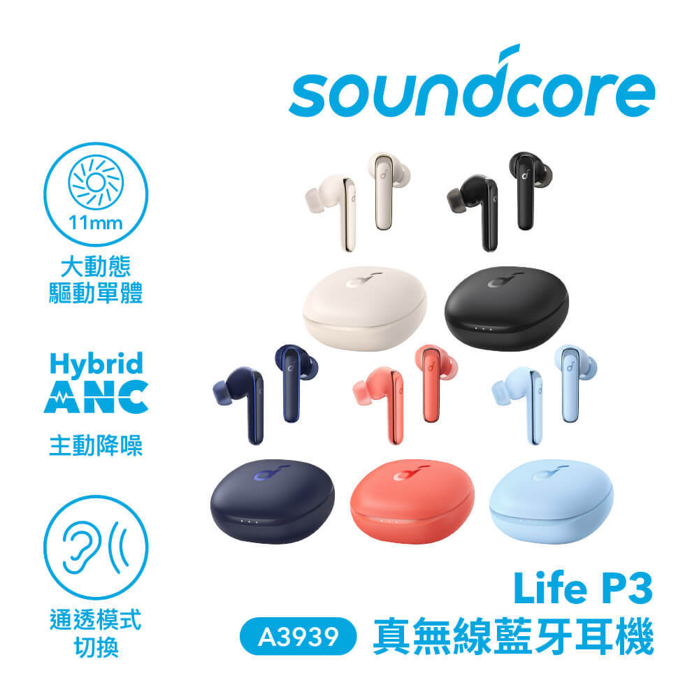 主動降噪耳機推薦Anker Soundcore Life P3