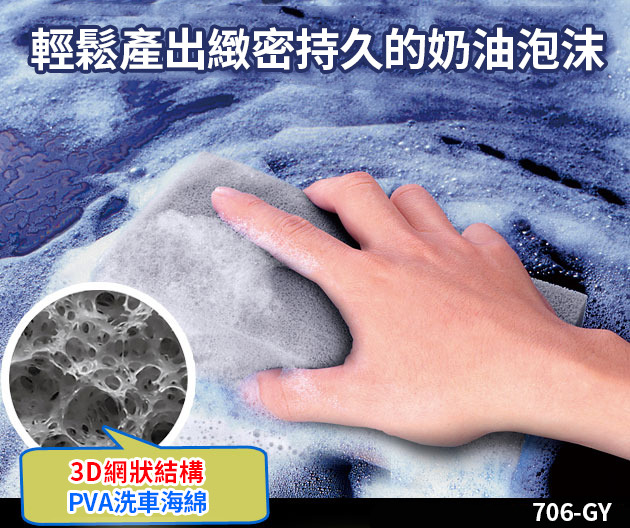 日本AION 3D構造科技洗車綿 PVA洗車海綿