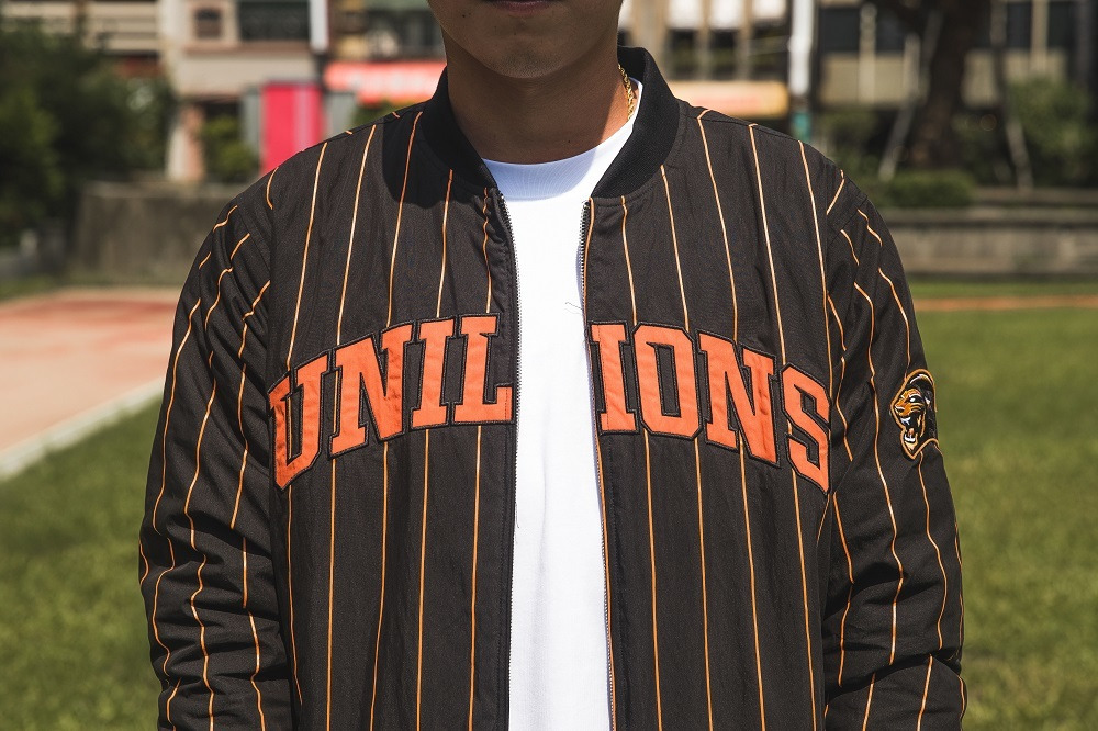 Unilions 條紋棒球外套