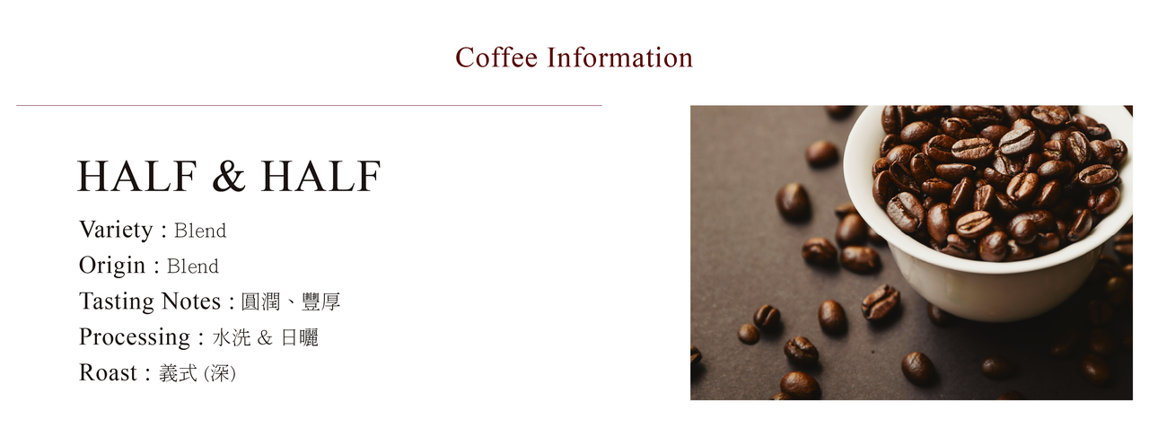 Solberg&Hansen,Half&Half,義式咖啡豆,配方豆-風味、產區介紹