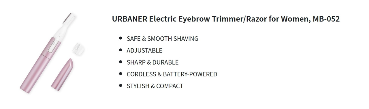 URBANER Electric Eyebrow Trimmer/Razor for Women, MB-052