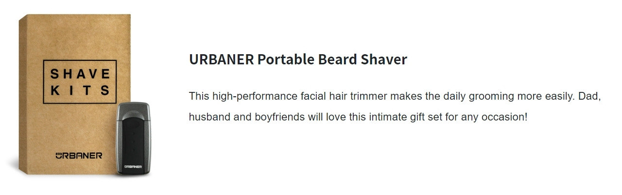 URBANER Portable Beard Shaver for Men, MB-043
