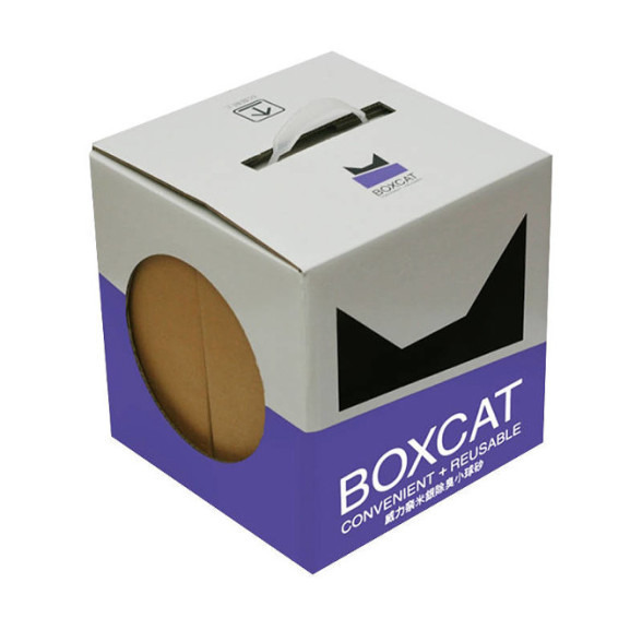 BOXCAT-紫標 威力除臭大球砂 12L(1~2貓咪家庭推薦)