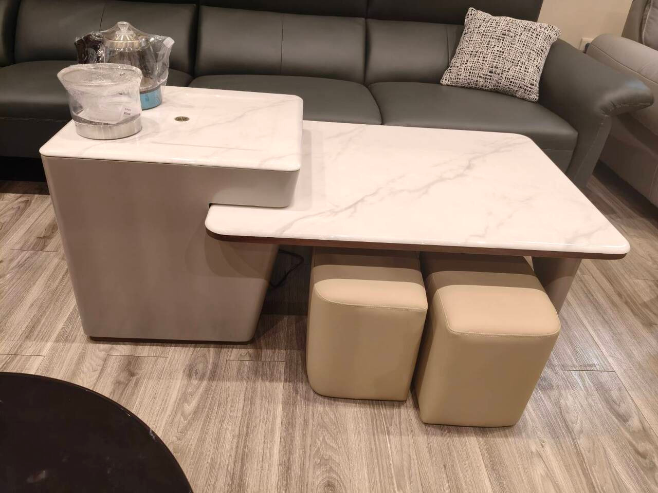 iliz 型號2508 豪華智能泡茶茶几，配備全自動智能茶爐與石面茶盤，桃園愛麗絲傢俱