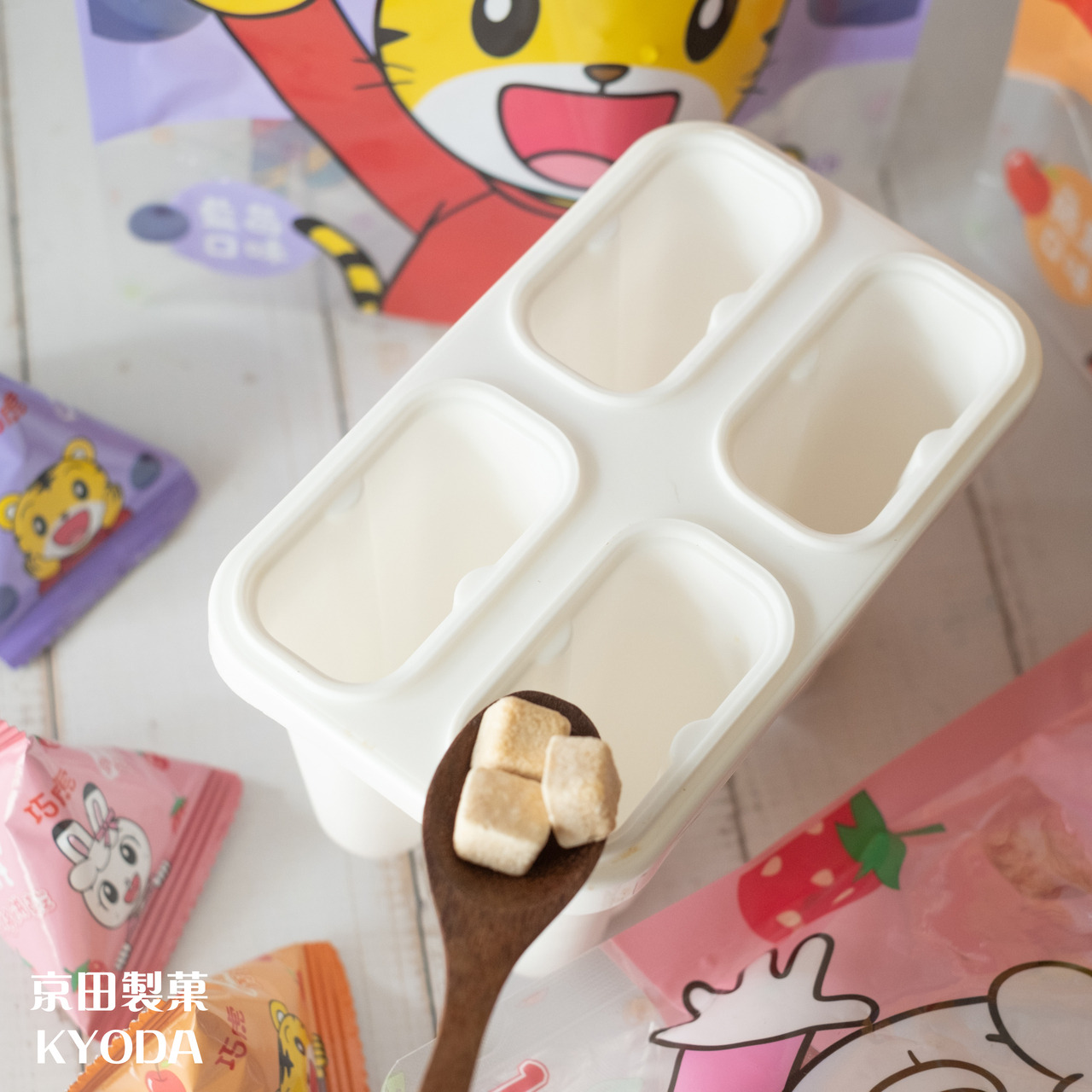 京田教你創意吃 巧虎寶寶乳酸菌優格餅乾 DIY用優格餅乾做夏日網美風漸層水果冰棒