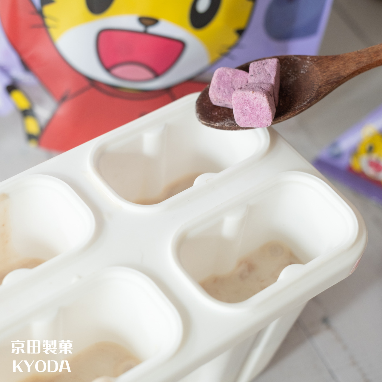 京田教你創意吃 巧虎寶寶乳酸菌優格餅乾 DIY用優格餅乾做夏日網美風漸層水果冰棒