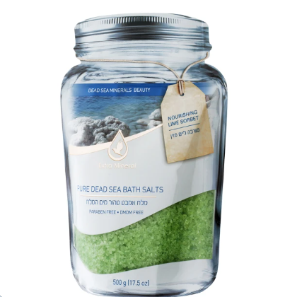 Extra Mineral 天然純淨死海香氛沐浴鹽─椰香萊姆