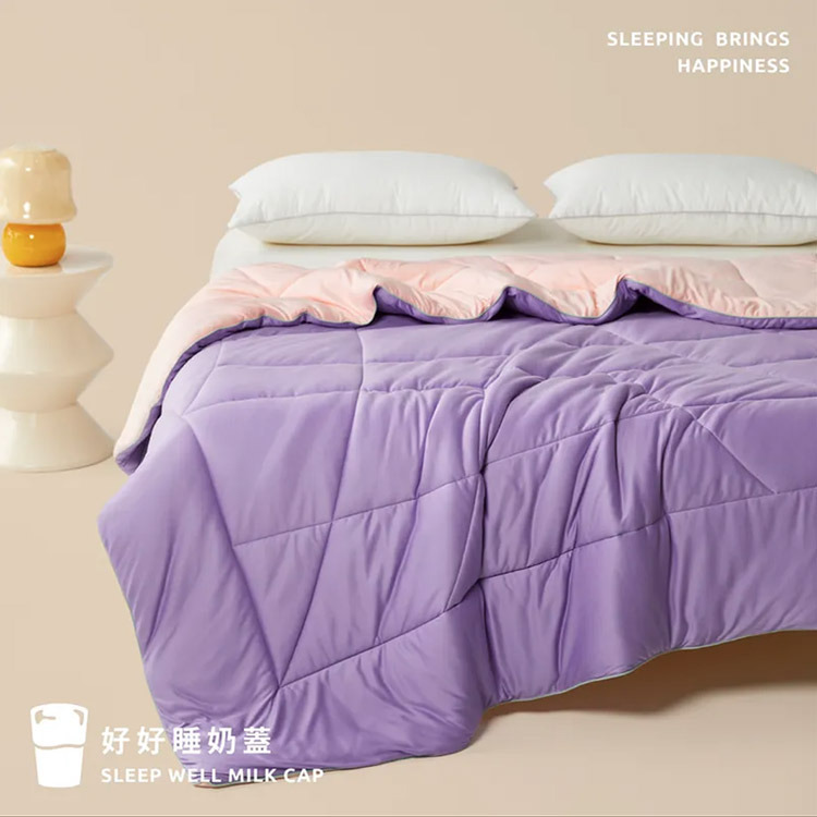 青鳥家居-好好睡奶蓋被-冬被-6x7尺-紫芋莓果-紫色-粉色-砥家啦