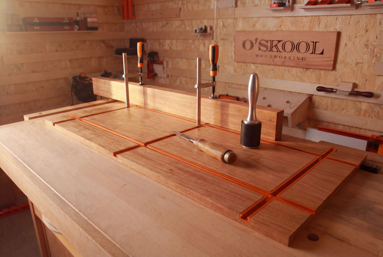 O'SKOOL Track F Clamp for 3/8" x 3/4" Double Cut Profile T Track, 6" Opening, 2-3/8" Throat-TTK020