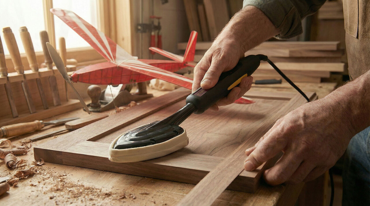 O'SKOOL-woodworking Display Veneer Edge Banding Sealing Iron & model plane covering