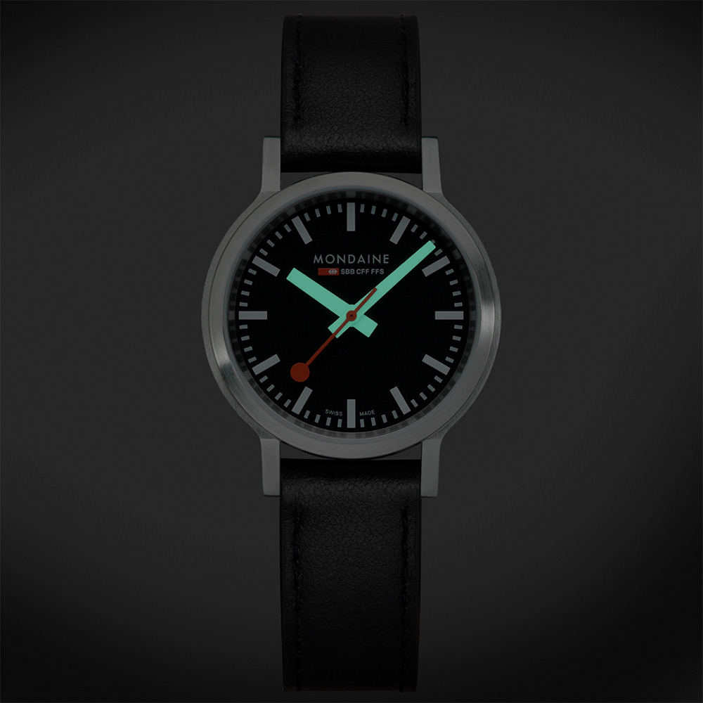 Mondaine 瑞士國鐵stop2go女士腕錶 – 黑面 / 34020LBV-SET /34mm