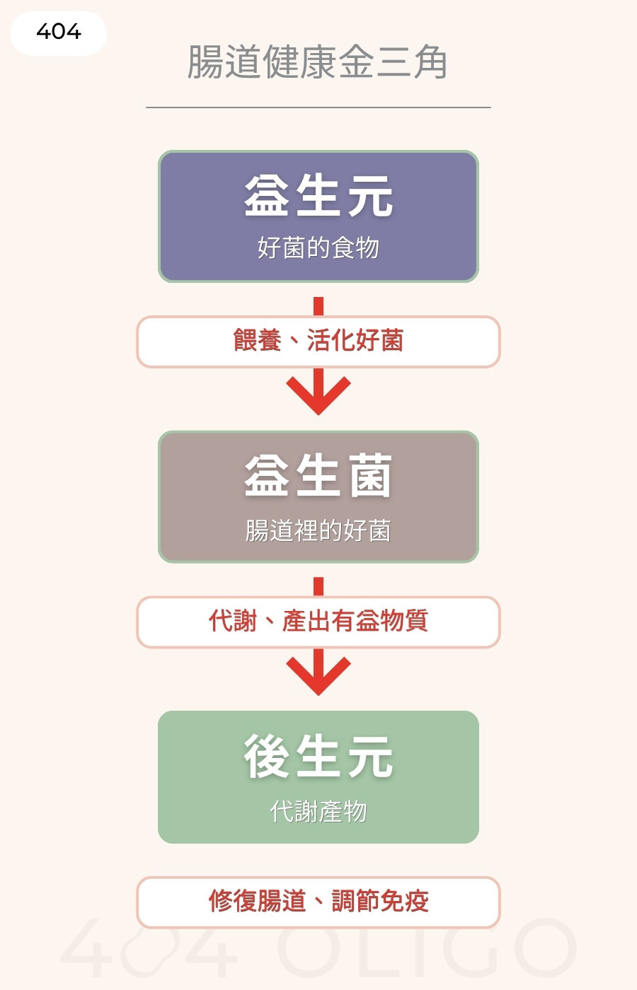 益生元活化益生菌，作用後產出後生元