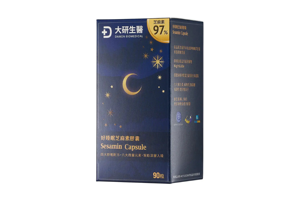 大研生醫 好睡眠芝麻素GABA膠囊