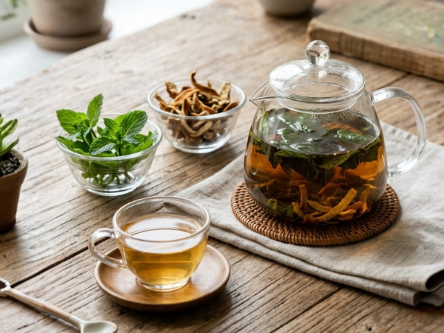 薄荷陳皮茶