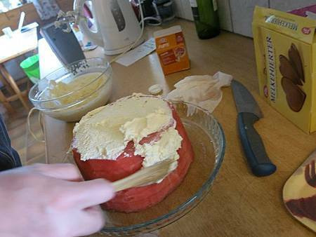 製作西瓜蛋糕