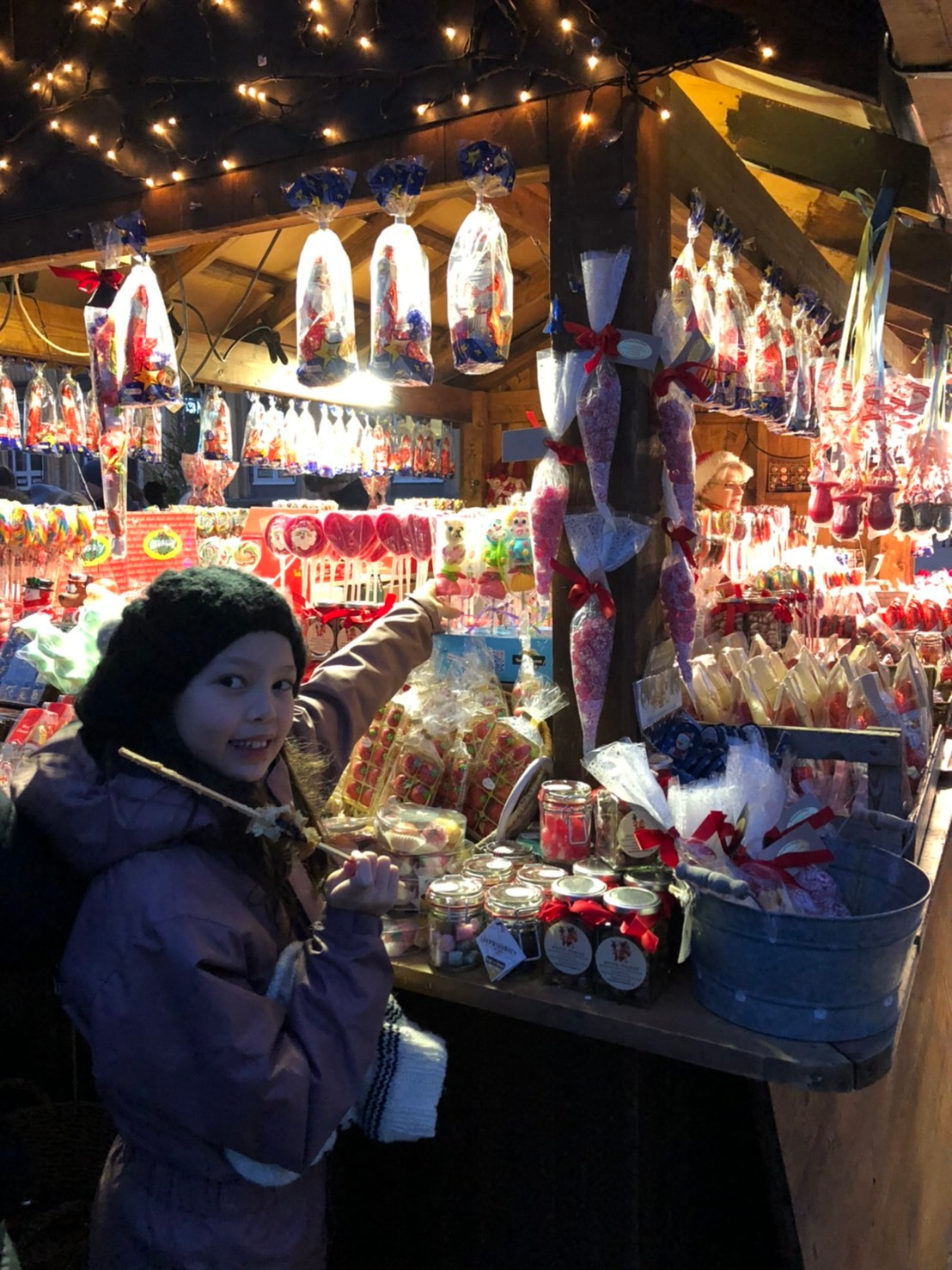 挪威耶誕市集糖果攤