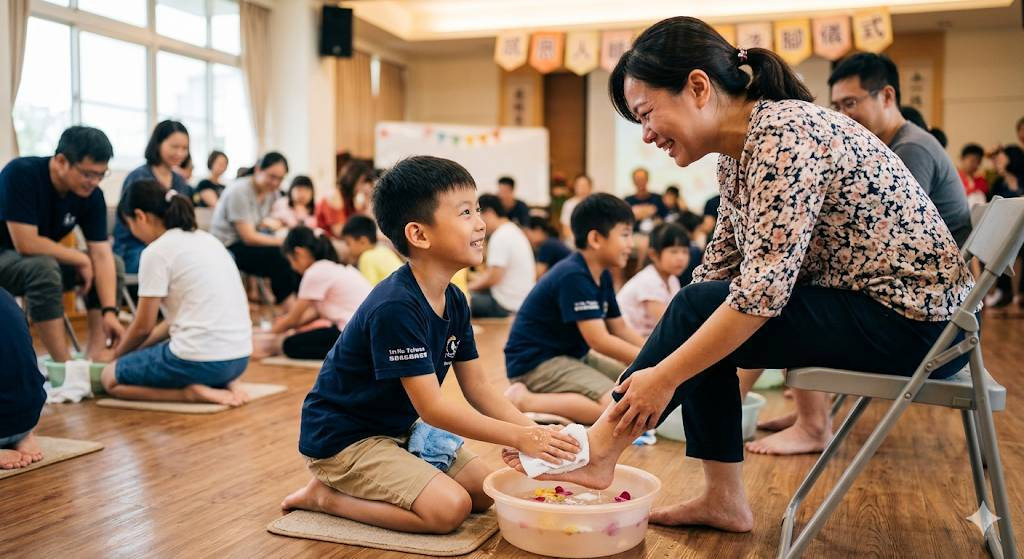 溫馨洗腳儀式
