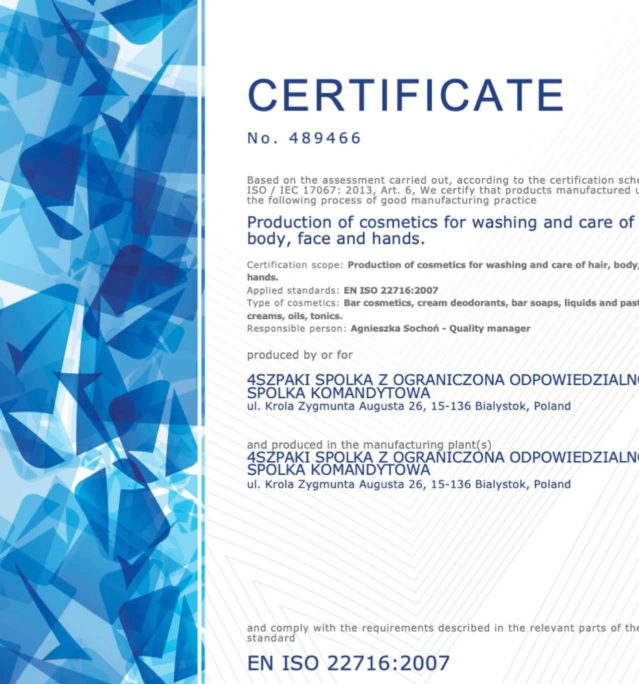 4Starlings GMP證書