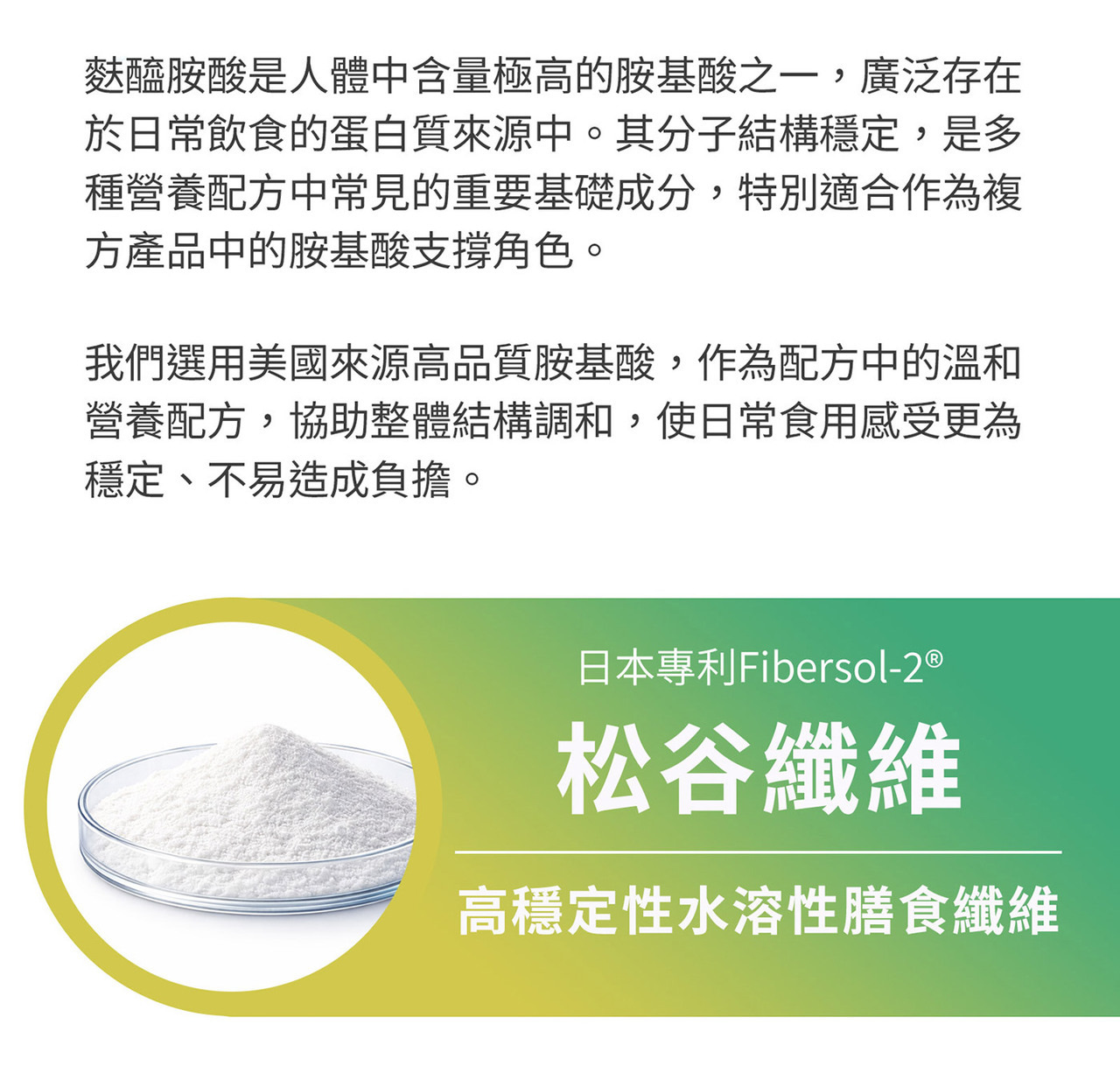 松谷纖維粉末與可溶性纖維示意