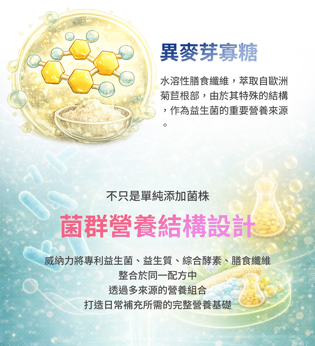 可溶性膳食纖維與菊苣纖維 多重纖維營養設計