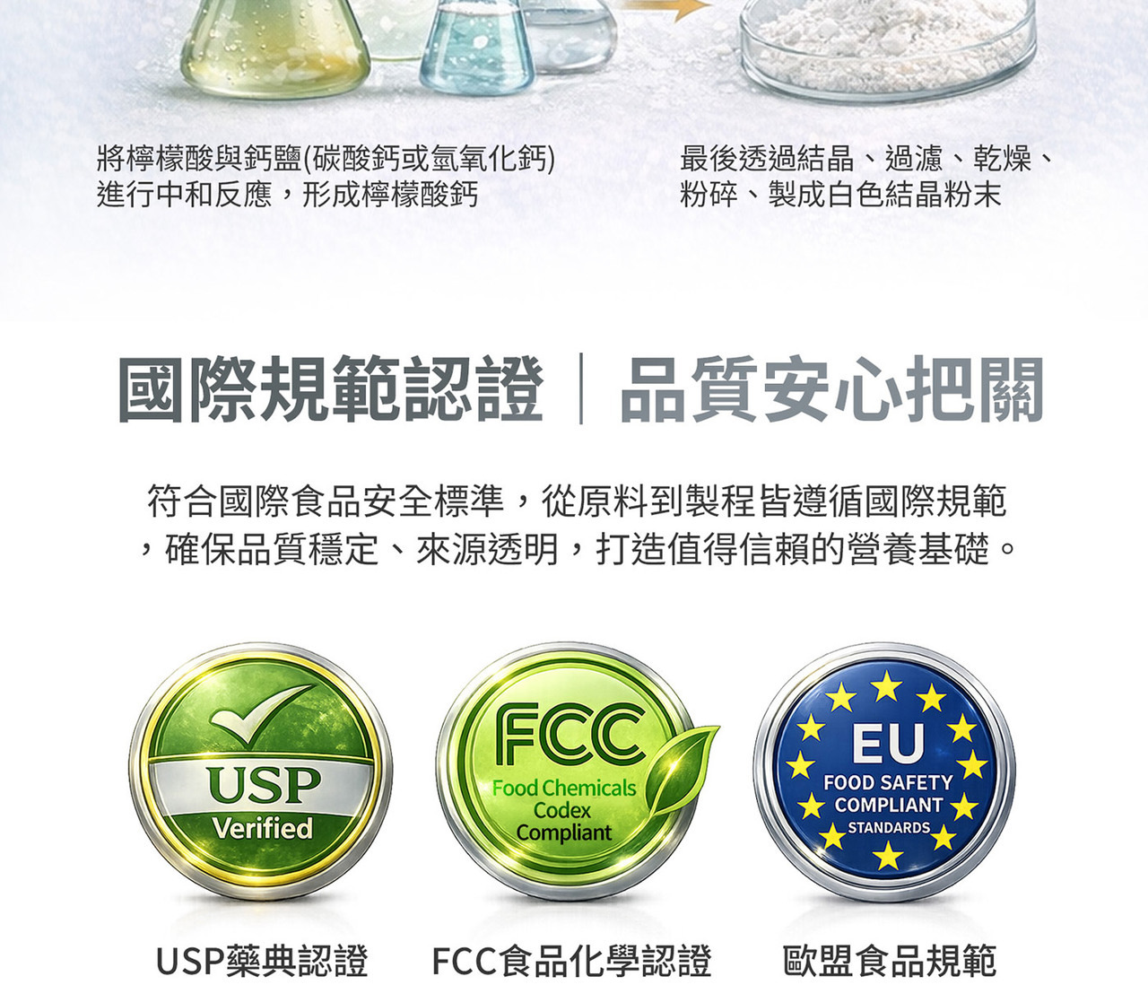 德國檸檬酸鈣原料｜高品質鈣來源補給