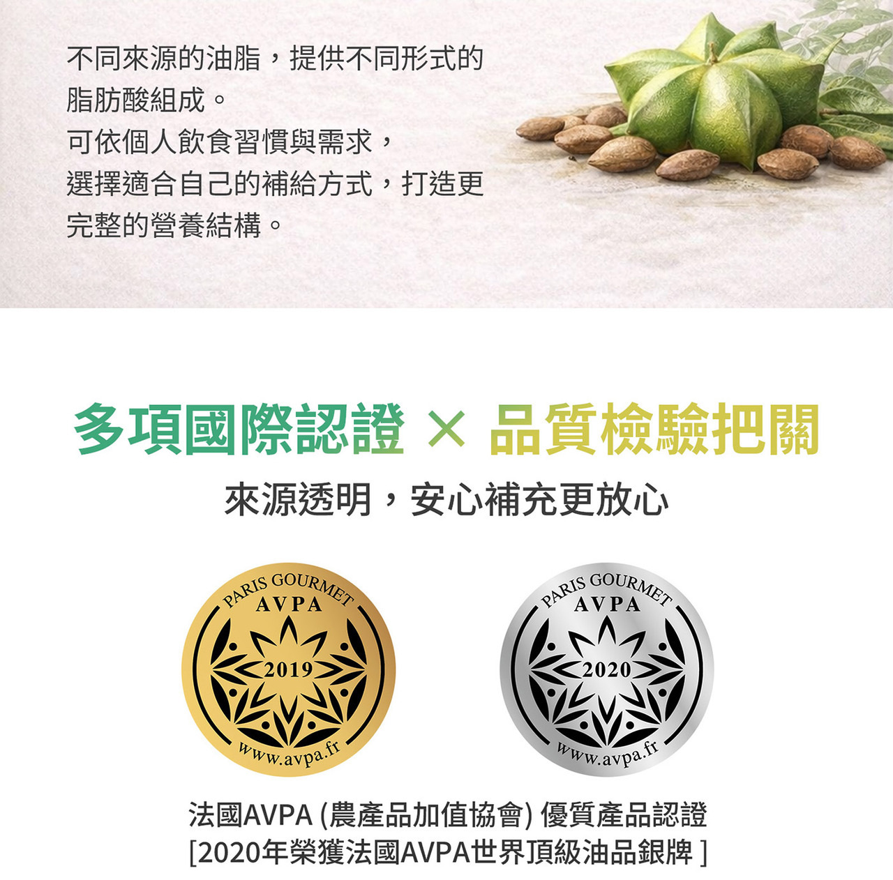 印加果油與魚油差異比較圖