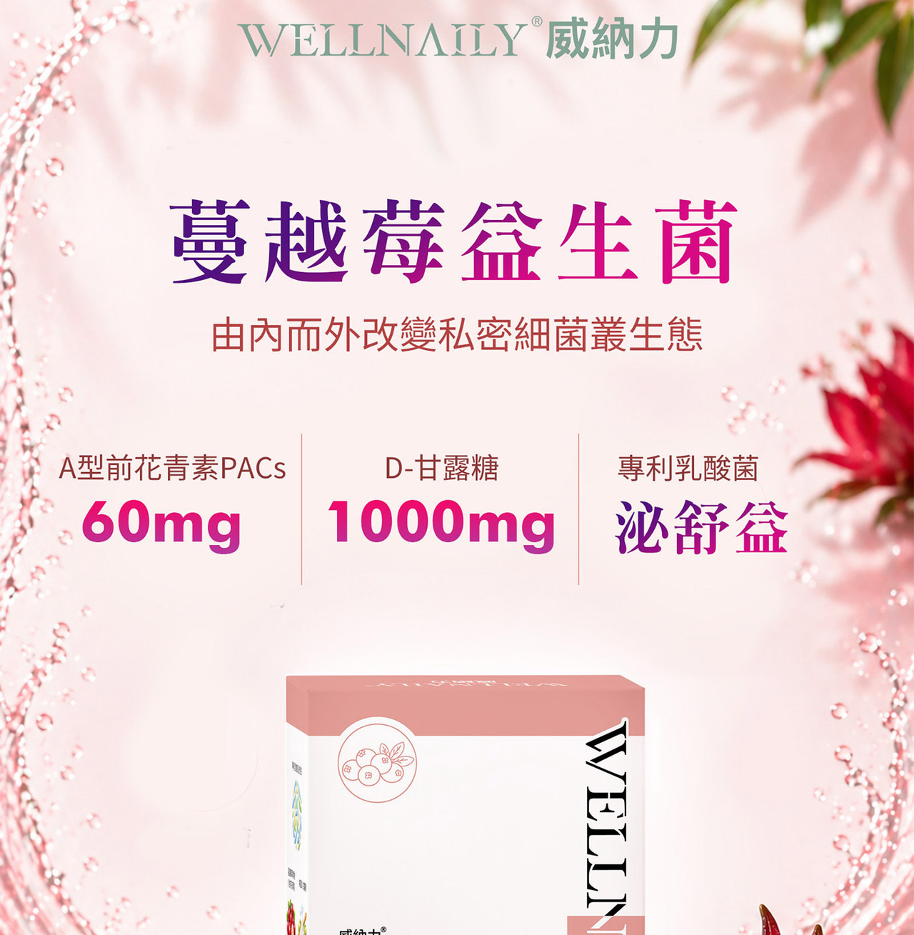 WELLNAILY威納力蔓越莓益生菌