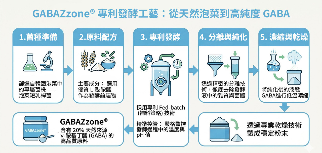 GABAZzone 發酵工藝圖