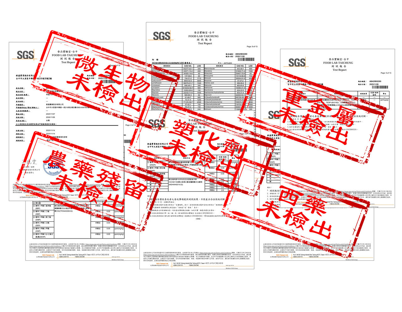 產品 SGS 檢驗報告與品質檢測證明文件圖