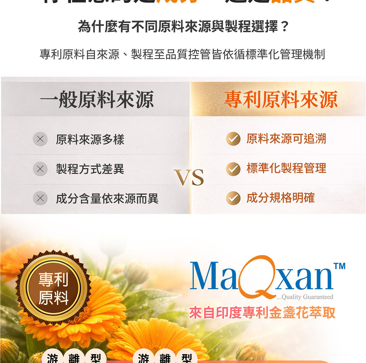 葉黃素玉米黃素複方配方設計說明