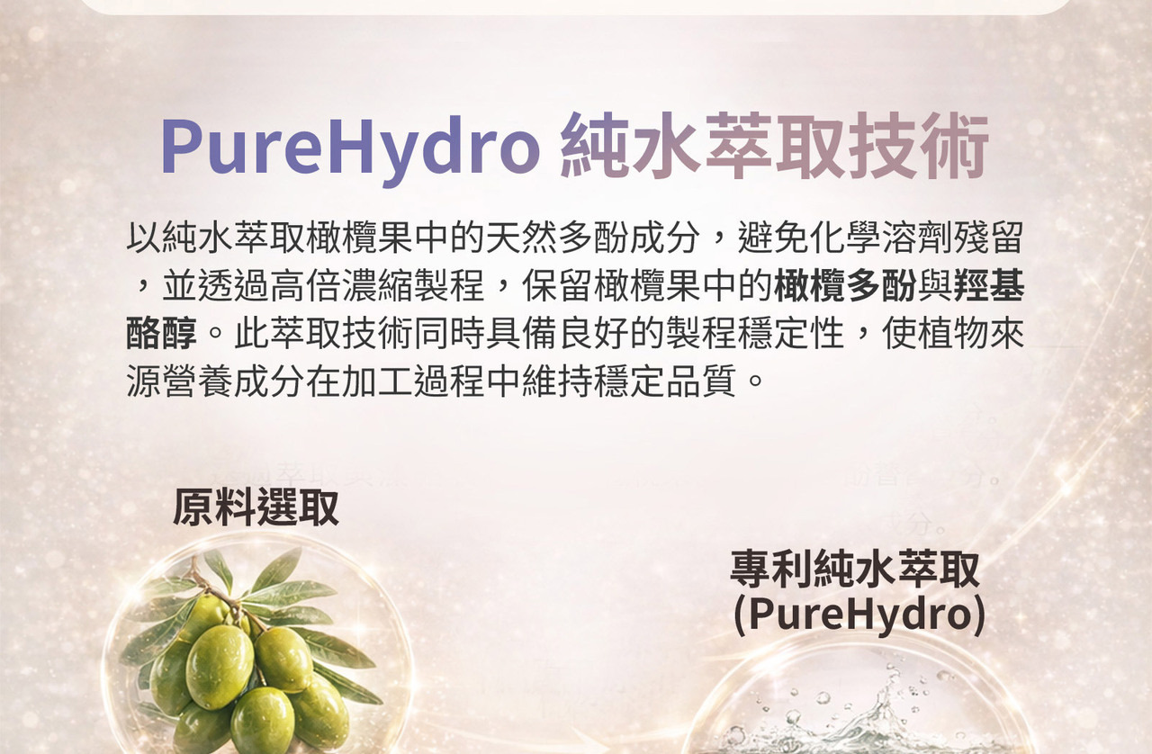 橄欖多酚與紅葡萄葉萃取 多重植物營養來源
