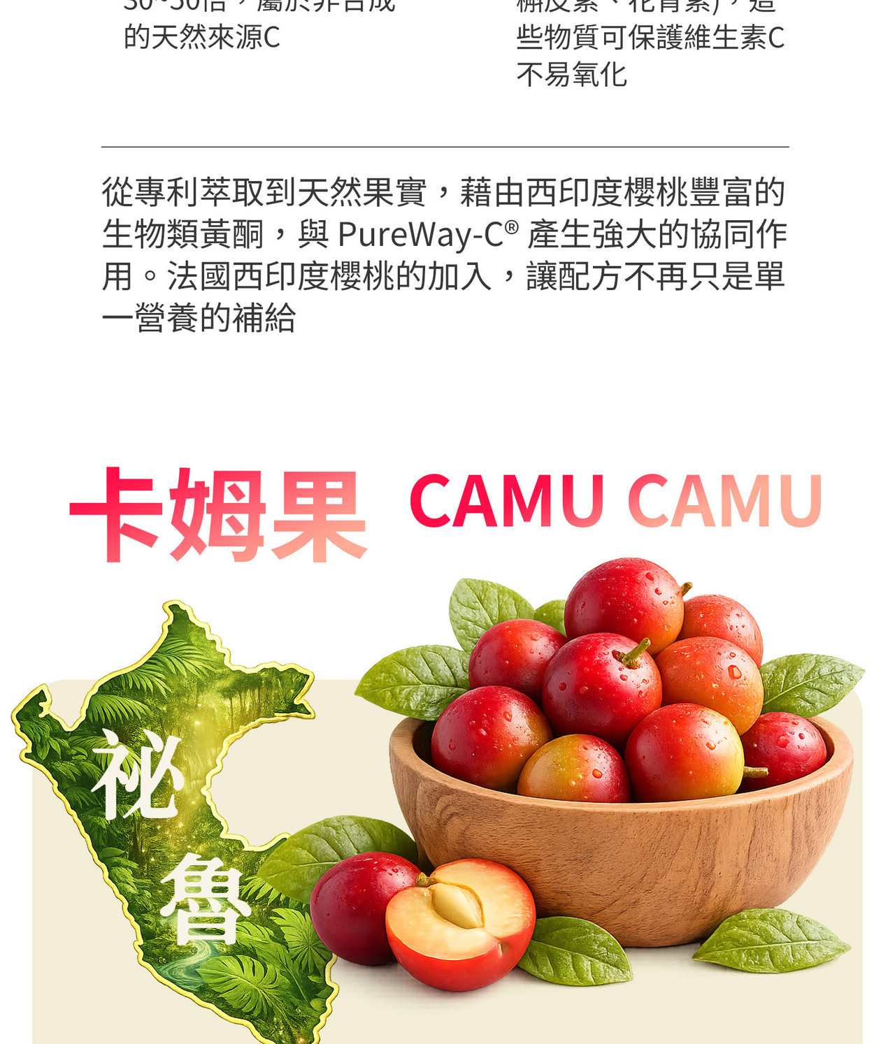 卡姆果與西印度櫻桃天然維C來源