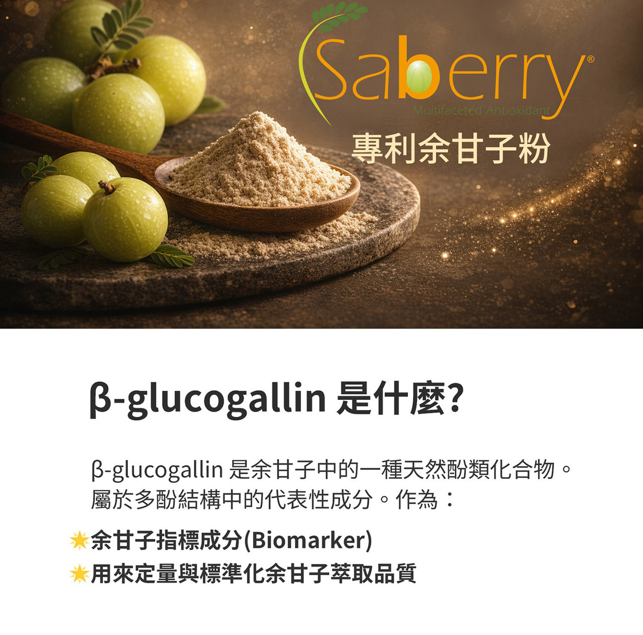 Saberry余甘子專利原料介紹